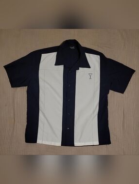 ​Vintage Y2K Steady Last Call Martini Bowling Shirt L